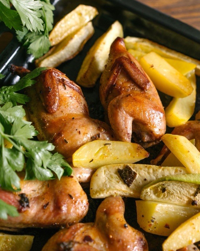 Greek Sheet Pan Lemon Chicken and Potatoes
